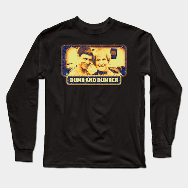 Dumb vintage Dumber Long Sleeve T-Shirt by Thermul Bidean